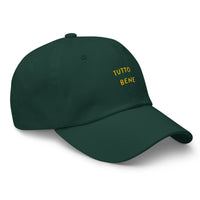 Casquette baseball tutto bene noir gros plan sur le tissu CHT'M Boutique