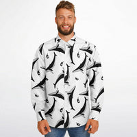 chemise en coton blanche homme baleines