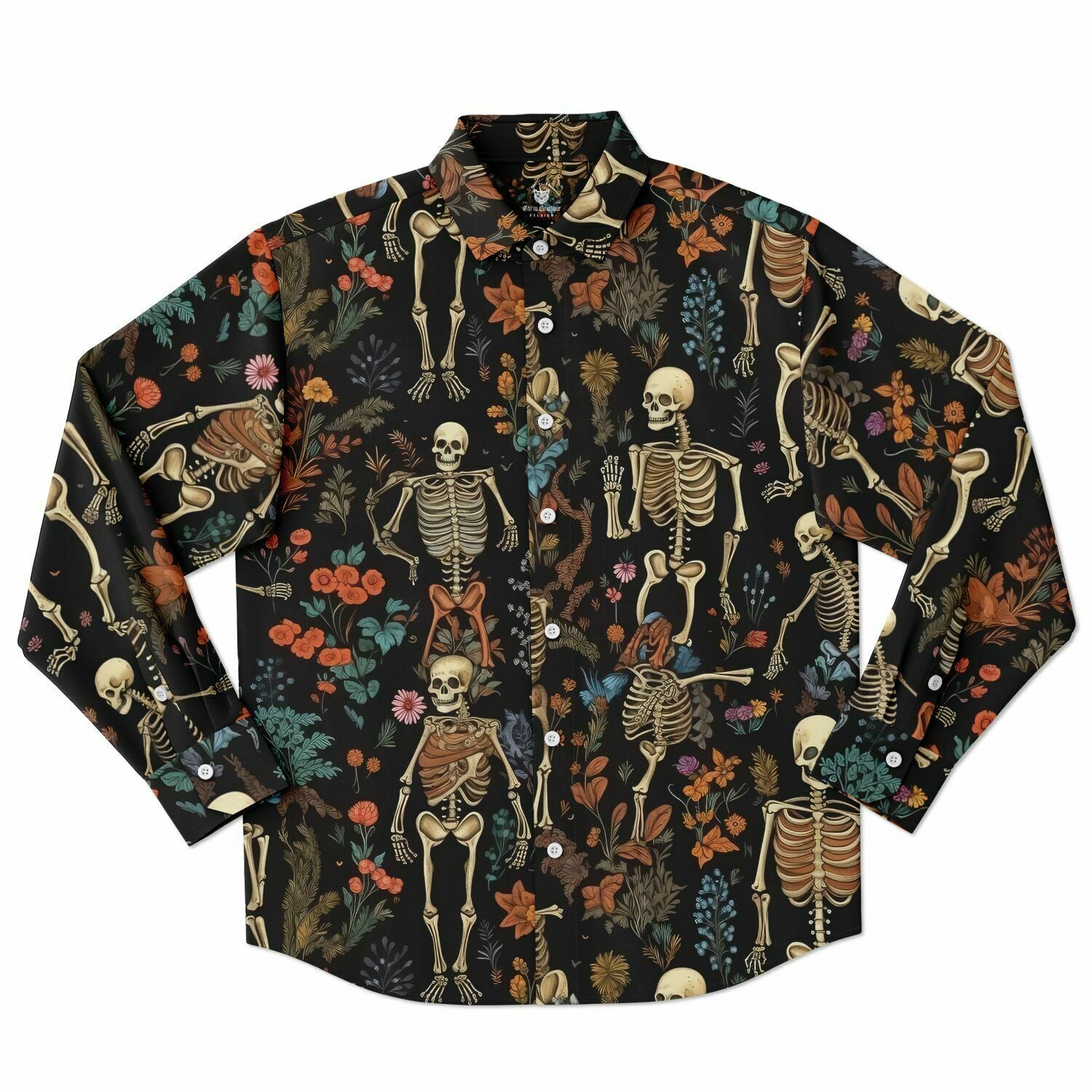 chemise stylée skeleton homme