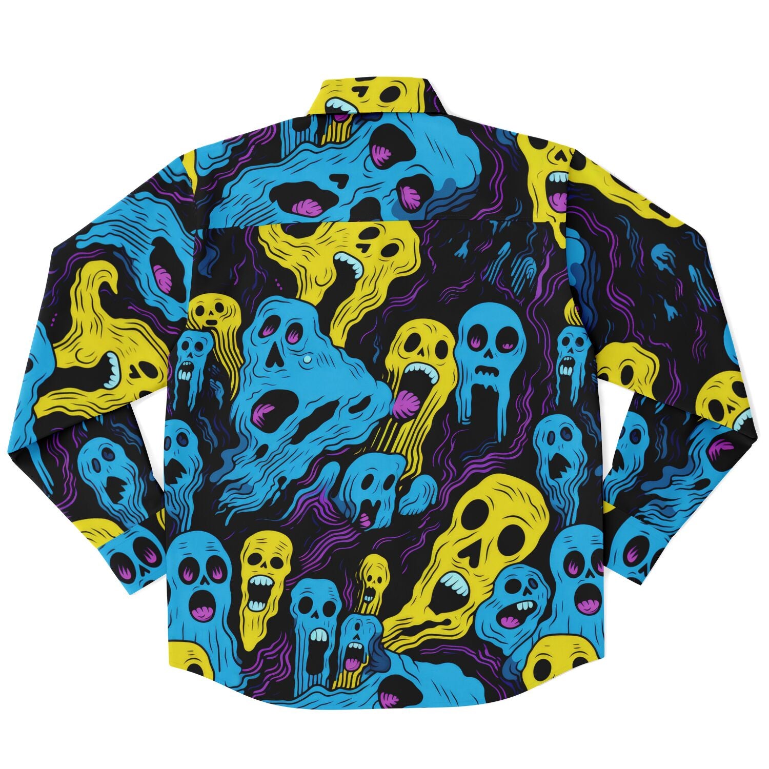 chemise à manches longues fantome fluo pour homme