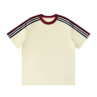 T-shirt Bandes Épaule Original Noir — Streetwear Casual Belge