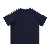 T-shirt Bandes Contrastantes Original Noir — Coton Streetwear Belge