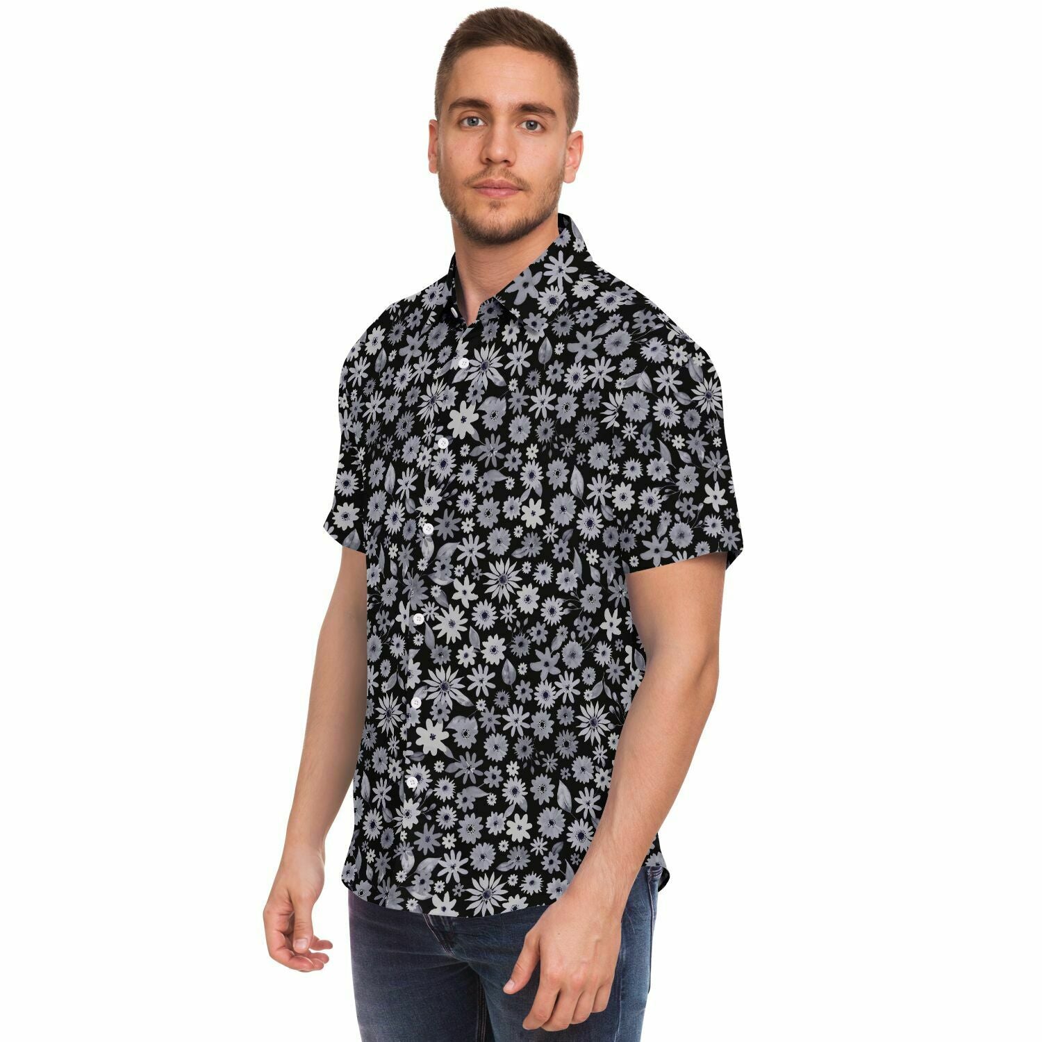 mode masculine chemise à fleurs