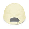 Casquette baseball pastel jaune Saïan Supa Crew vue arrière, sangle réglable boucle trois barres