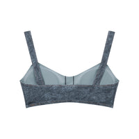 Brassière de sport effet jean bleu jean vue de dos