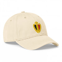 Casquette belge vintage blason doré Ivoire, profil droit