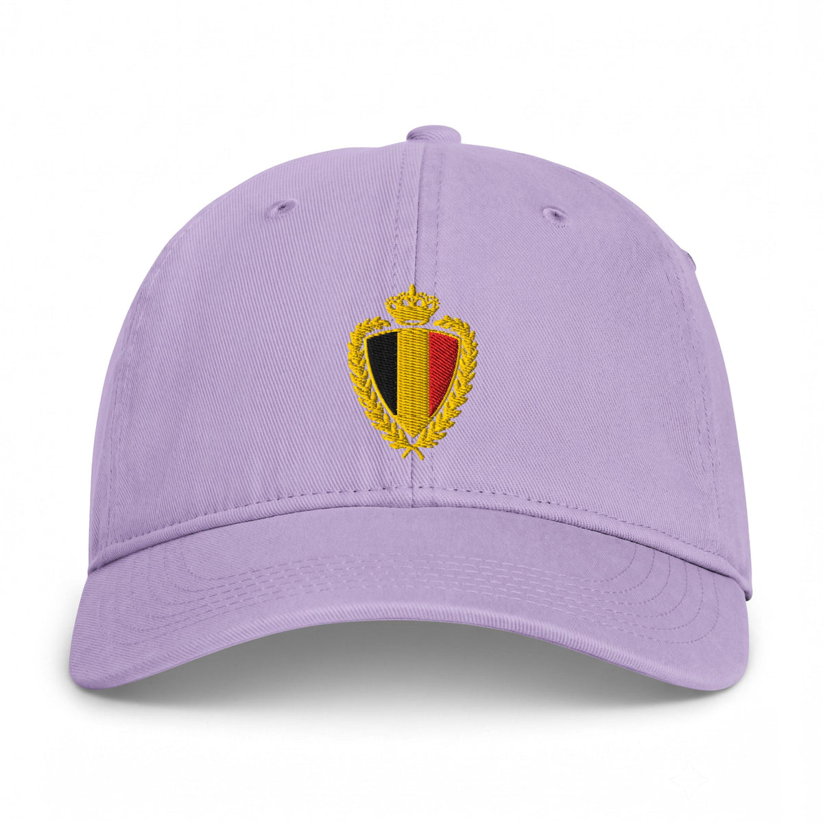 Casquette belge vintage blason doré Orchidée, vue de face