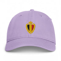 Casquette belge vintage blason doré Orchidée, vue de face