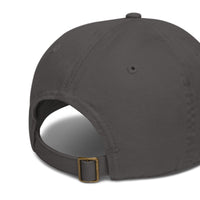 Dos de la casquette pétanque anthracite avec sangle réglable et boucle en laiton