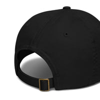 Dos de la casquette pétanque noire avec sangle réglable et boucle en laiton