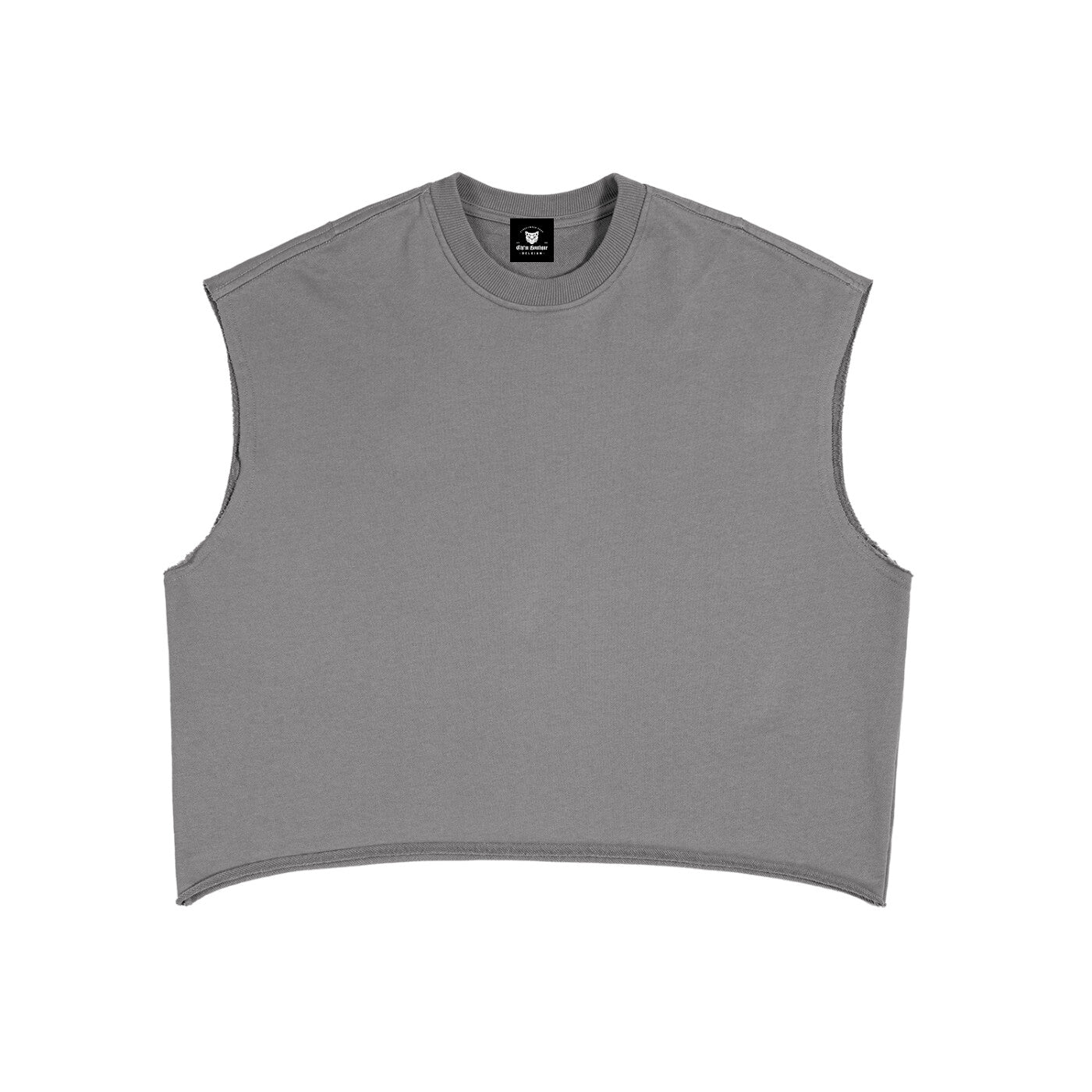 Débardeur oversize original gris CHT'M Boutique, vue de face