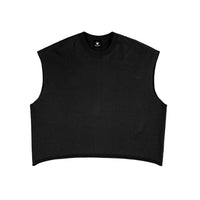 Débardeur oversize original noir CHT'M Boutique, vue de face