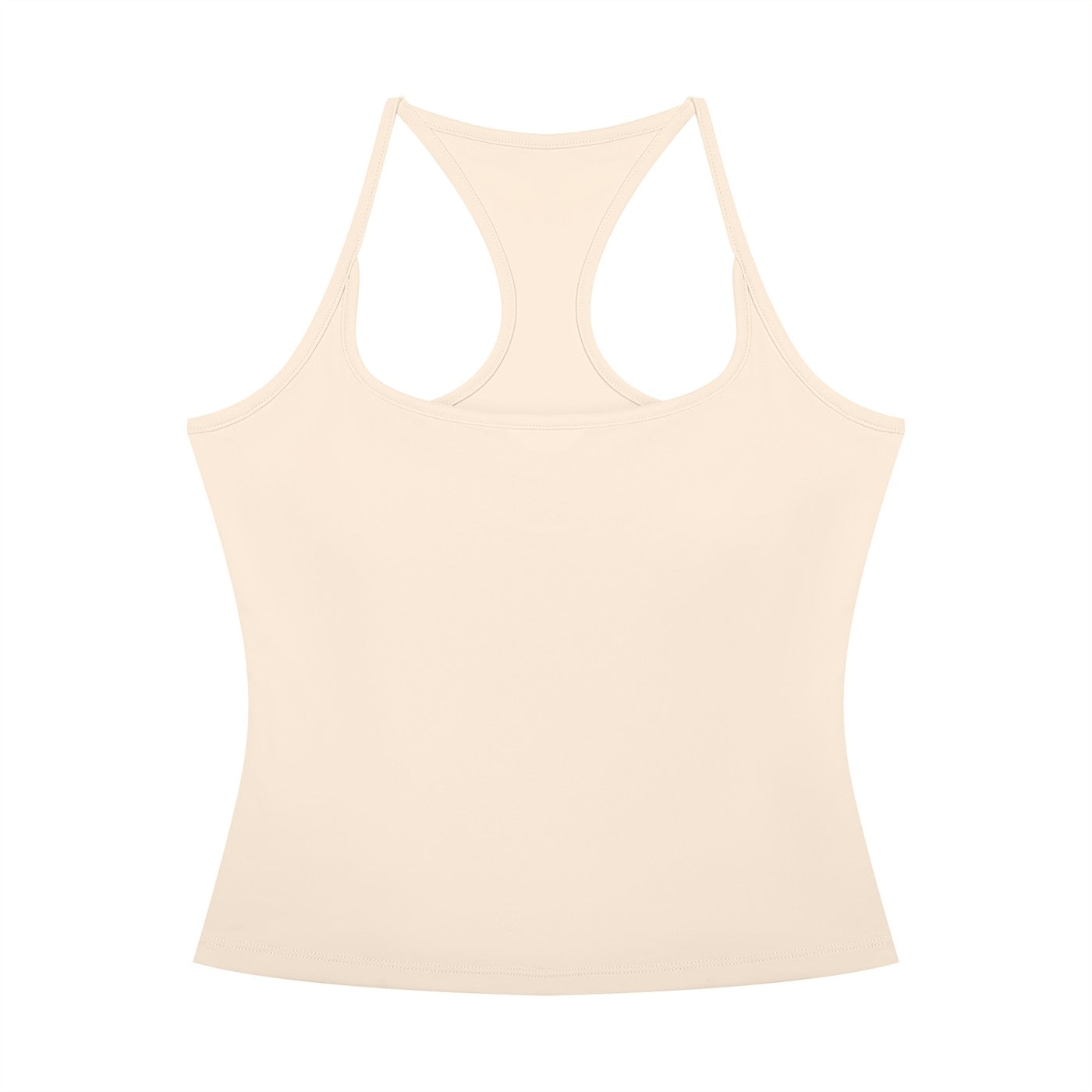 Débardeur crop yoga original abricot, vue de face, femme