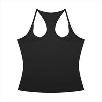 Débardeur crop yoga noir, vue de dos nageur, coupe crop femme