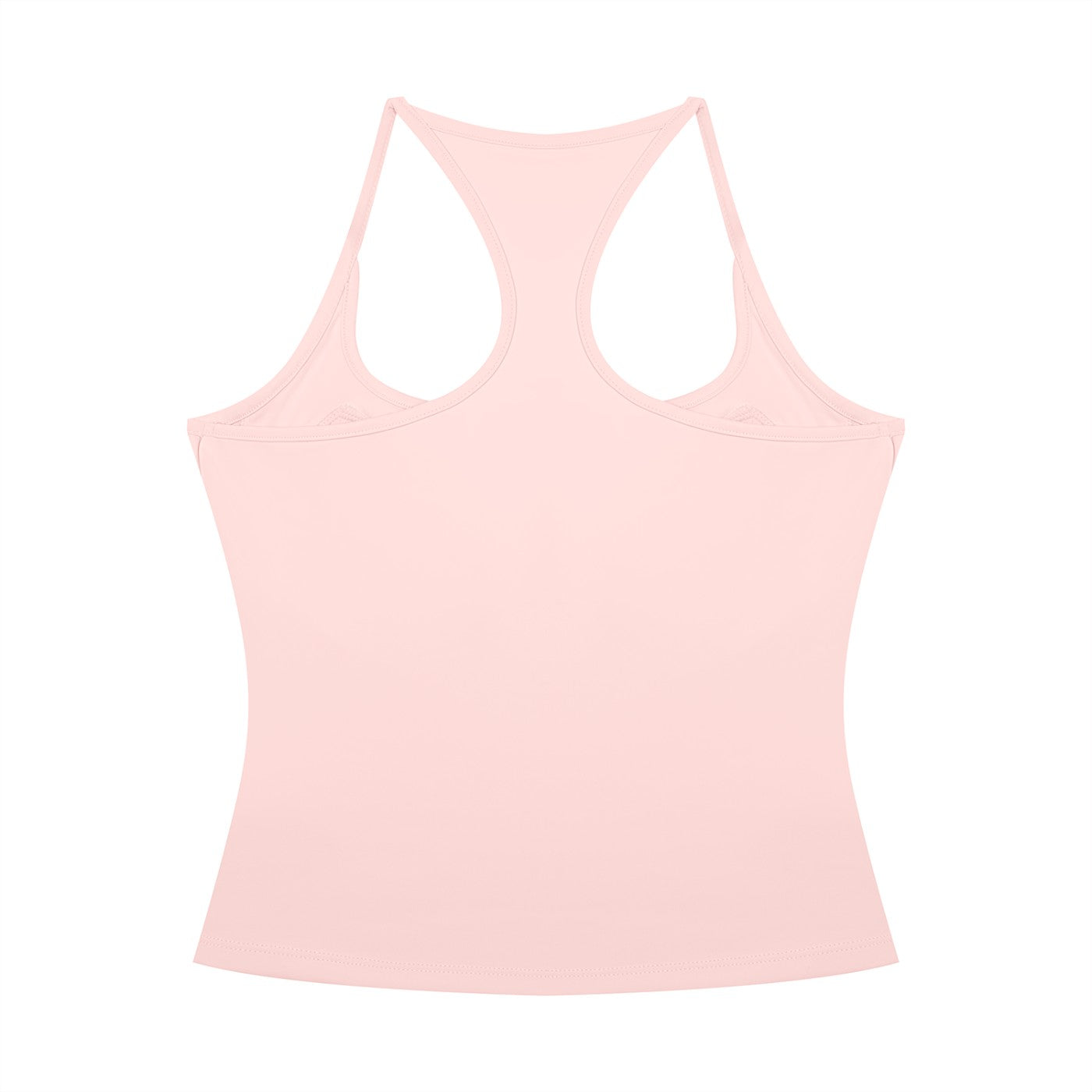 Débardeur crop yoga rose clair, dos nageur, vue de dos