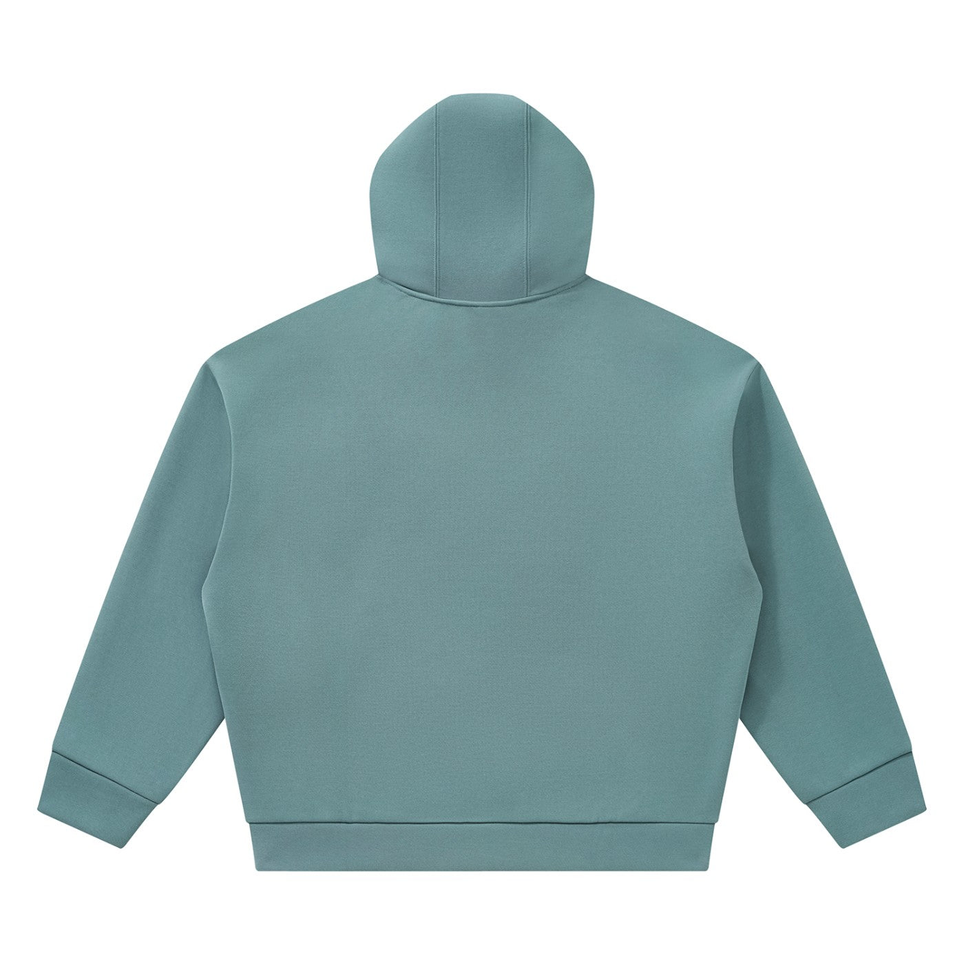 Hoodie boxy oversize original CHT'M bleu brume, vue de dos
