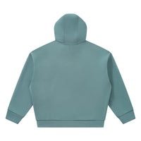 Hoodie boxy oversize original CHT'M bleu brume, vue de dos