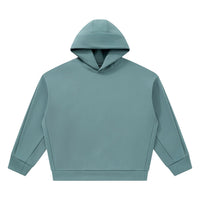 Hoodie boxy oversize original CHT'M bleu brume, vue de face
