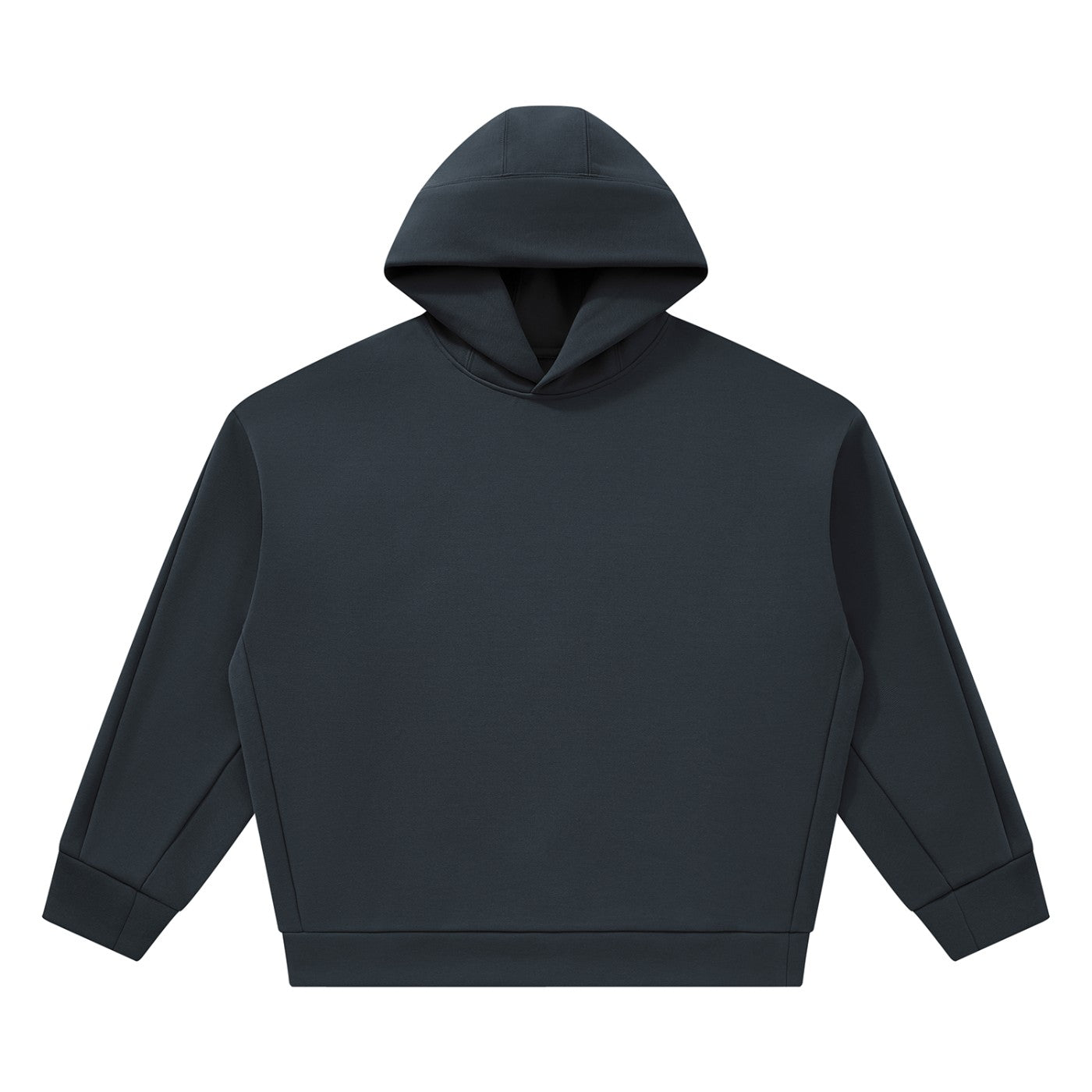 Hoodie boxy oversize original CHT'M bleu marine, vue de face