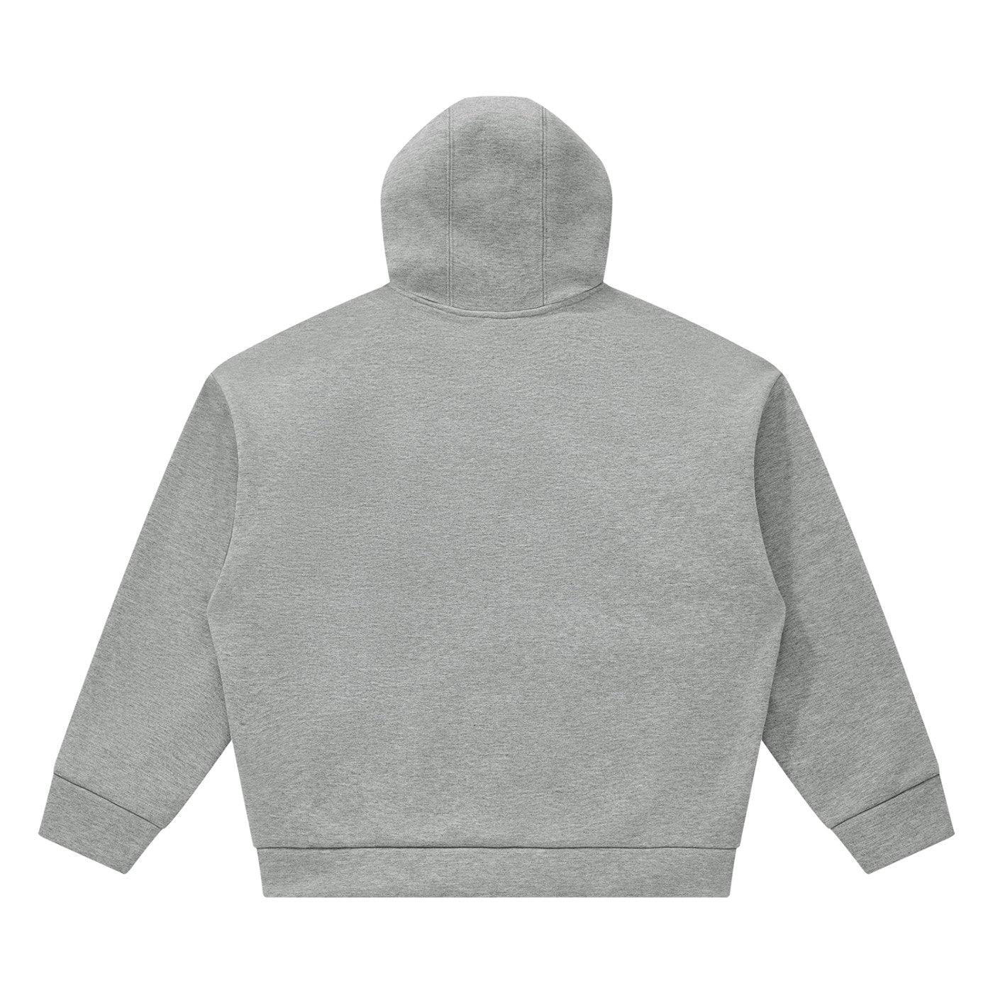 Hoodie boxy oversize original CHT'M gris chiné, vue de dos