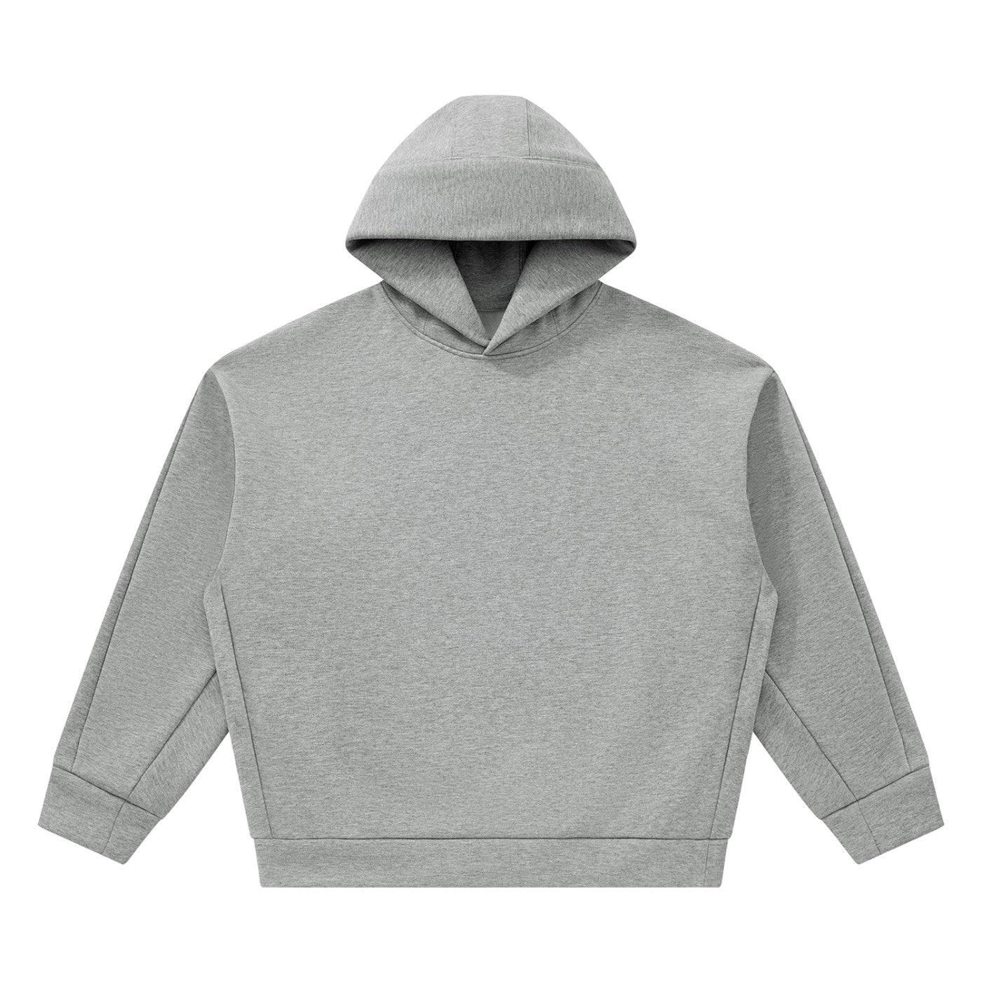 Hoodie boxy oversize original CHT'M gris chiné, vue de face