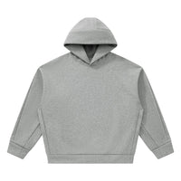 Hoodie boxy oversize original CHT'M gris chiné, vue de face