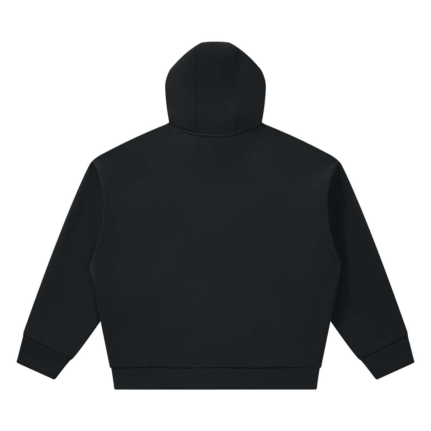 Hoodie boxy oversize original CHT'M noir, vue de dos