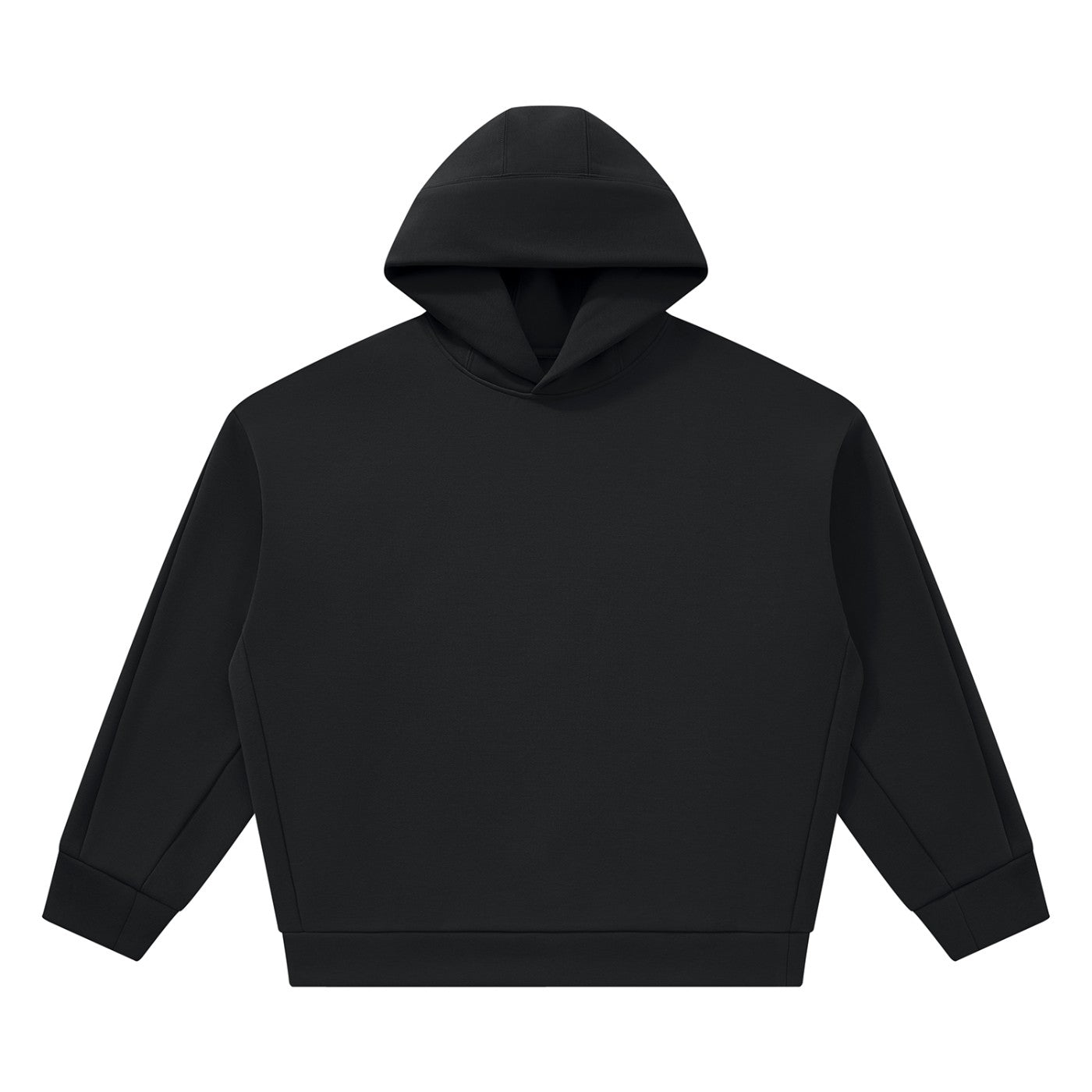 Hoodie boxy oversize original CHT'M noir, vue de face