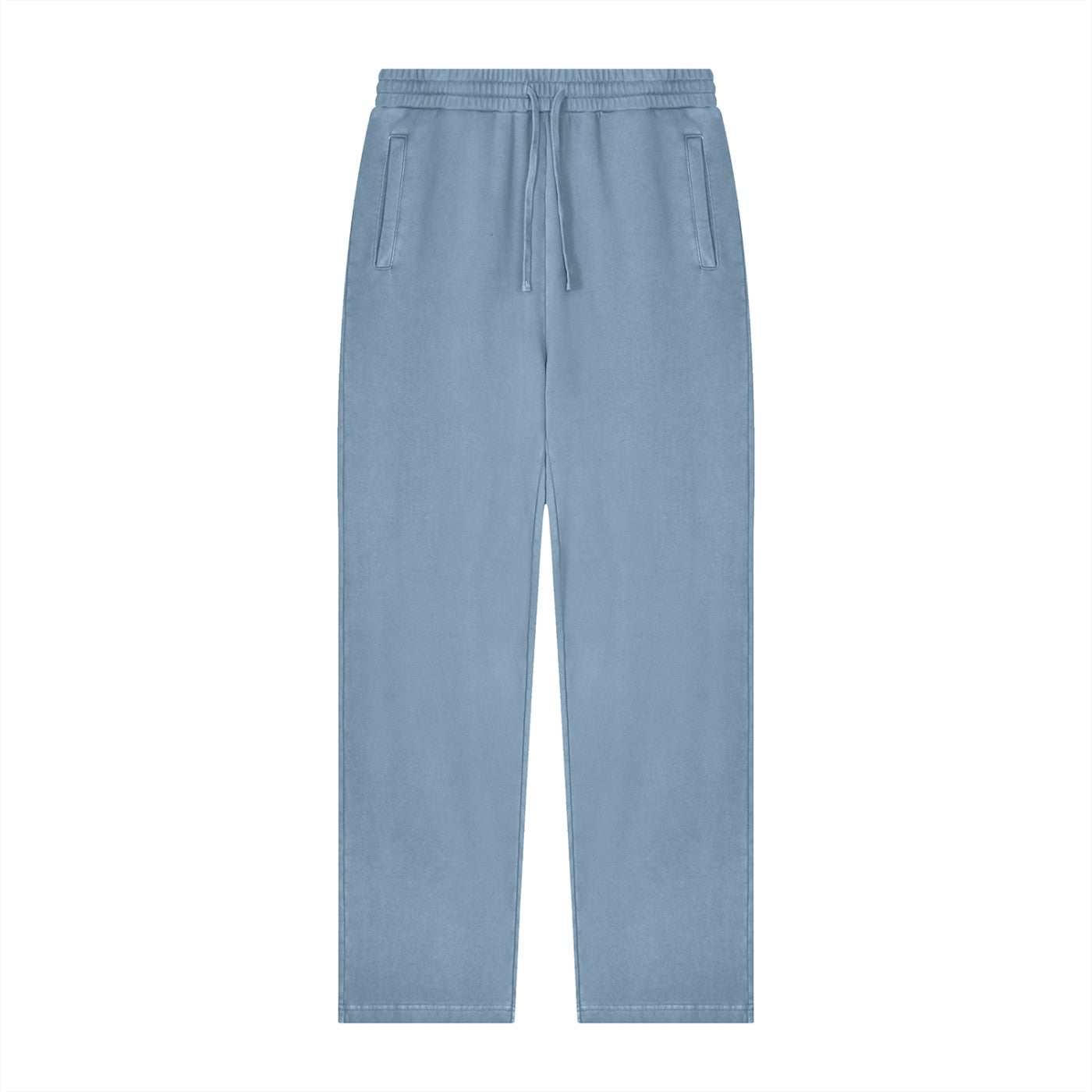 Jogging délavé vintage unisexe bleu jean vu de face