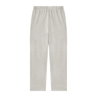 Jogging délavé vintage unisexe gris clair vu de dos