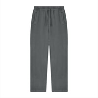 Jogging délavé vintage unisexe gris foncé vu de face