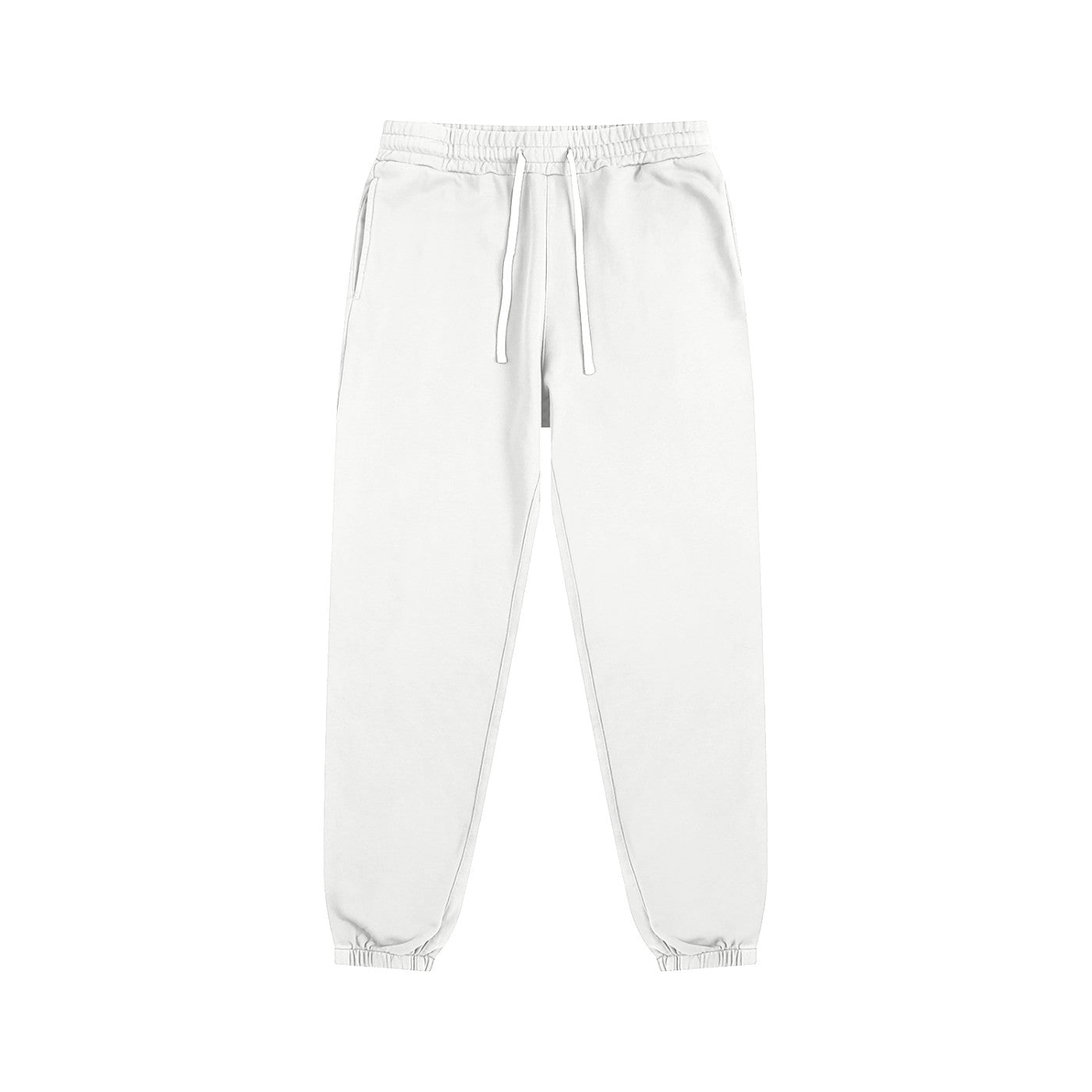 Jogging original coton bio CHT'M coloris blanc, vue de face