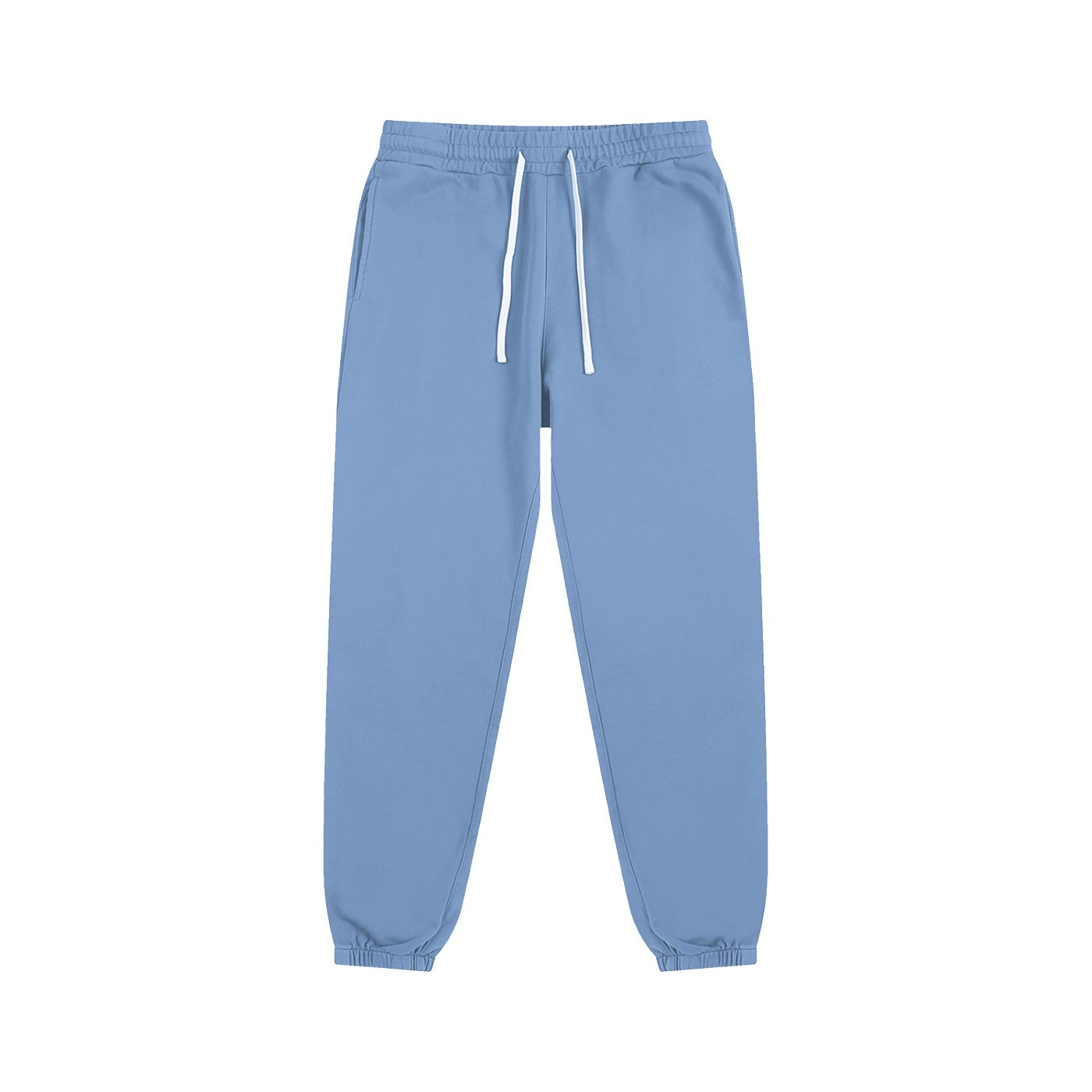 Jogging original coton bio CHT'M coloris bleu medium, vue de face