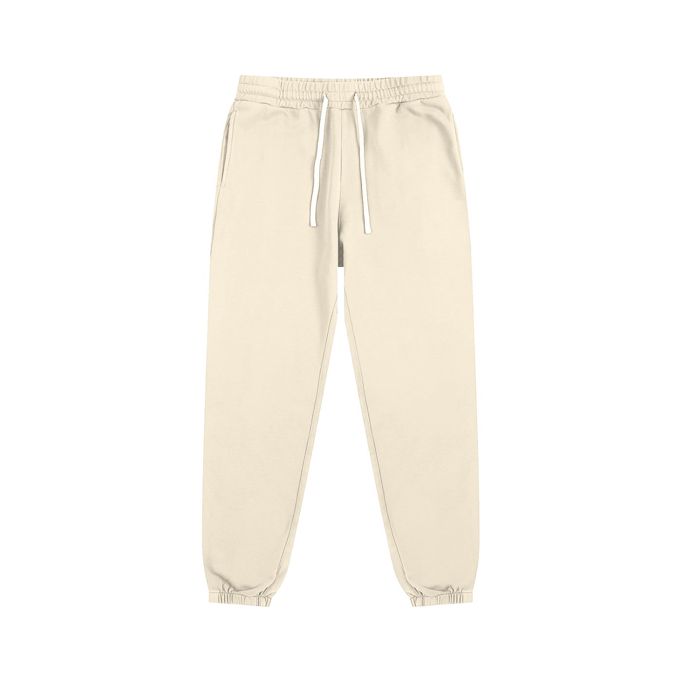 Jogging original coton bio CHT'M coloris crème abricot, vue de face