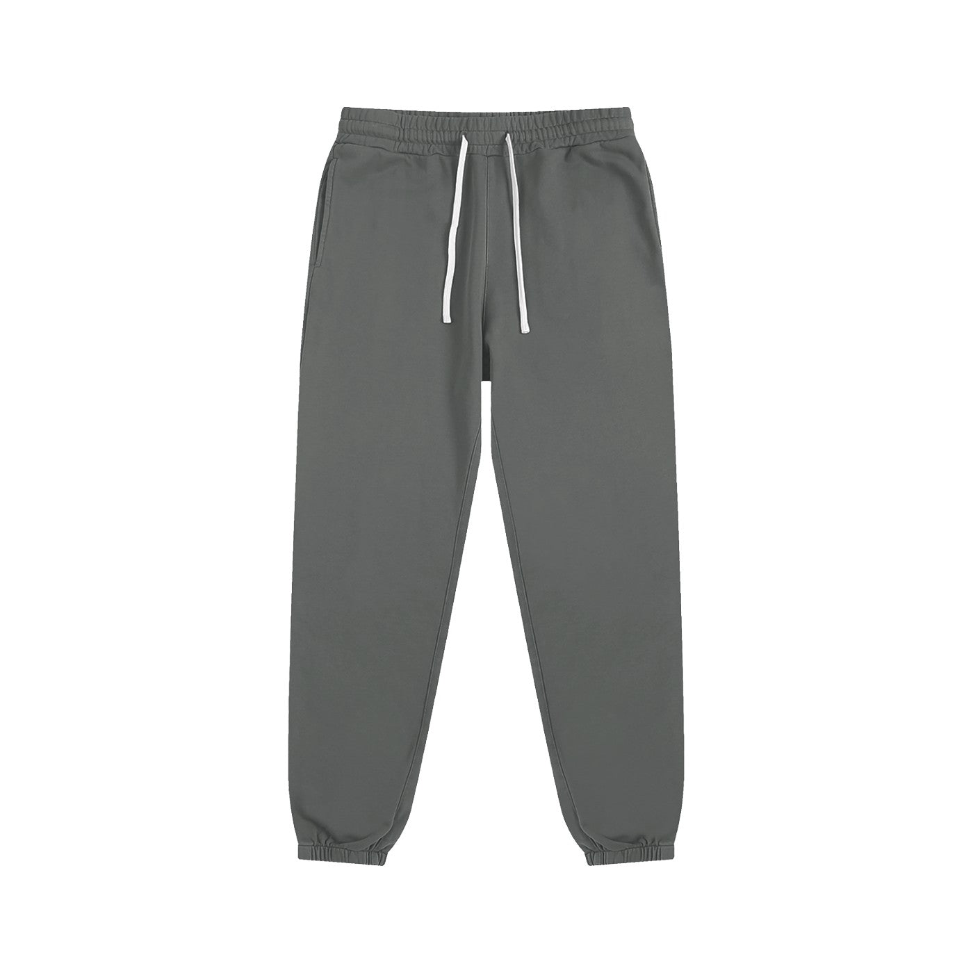 Jogging original coton bio CHT'M coloris gris, vue de face