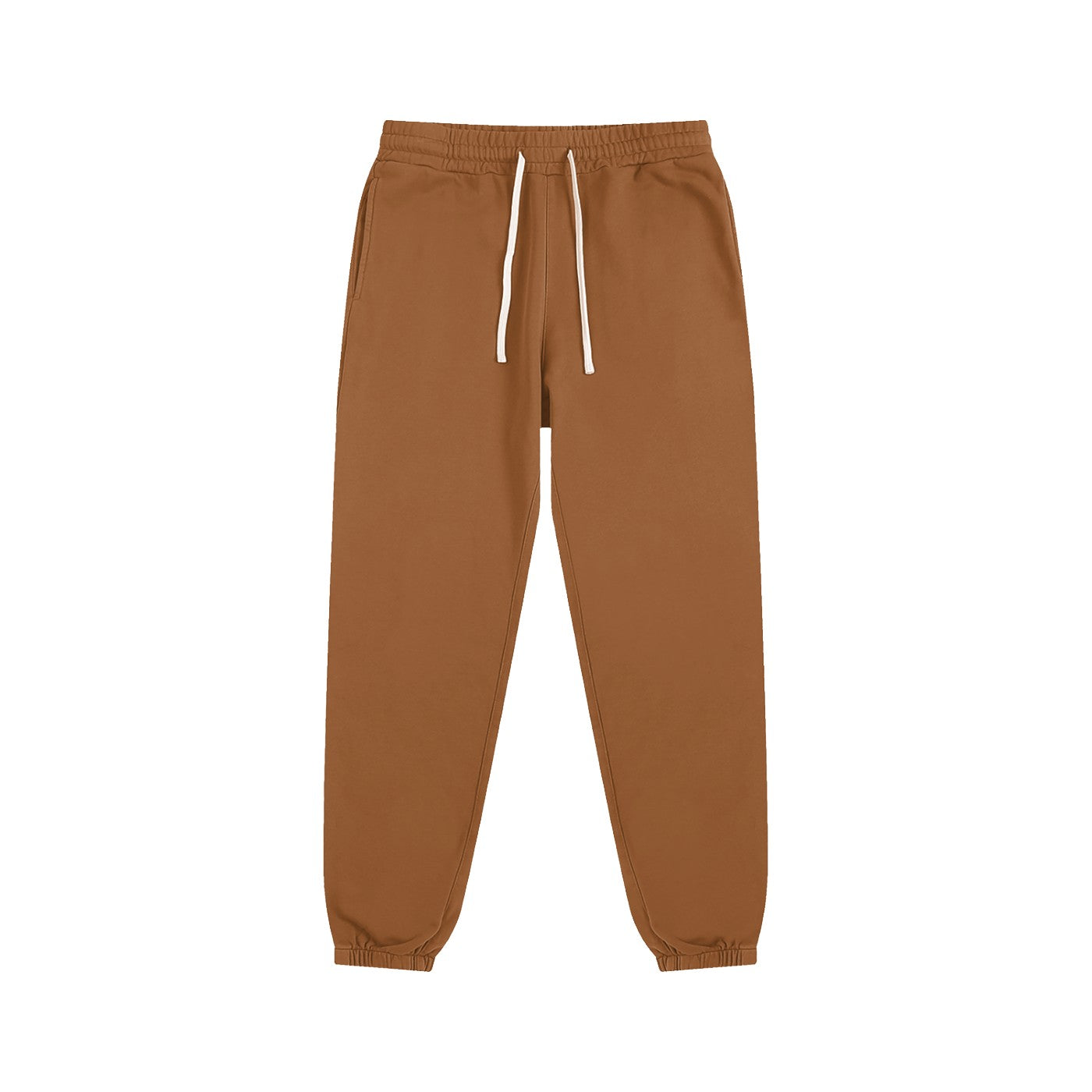 Jogging original coton bio CHT'M coloris moka, vue de face