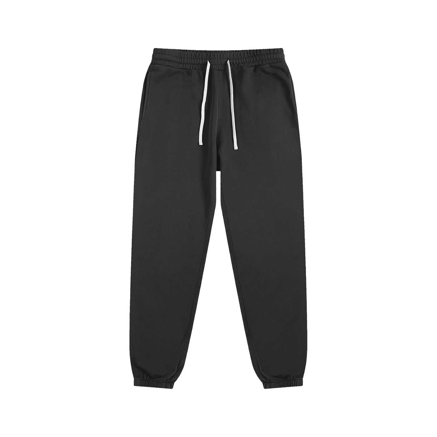 Jogging original coton bio CHT'M coloris noir, vue de face