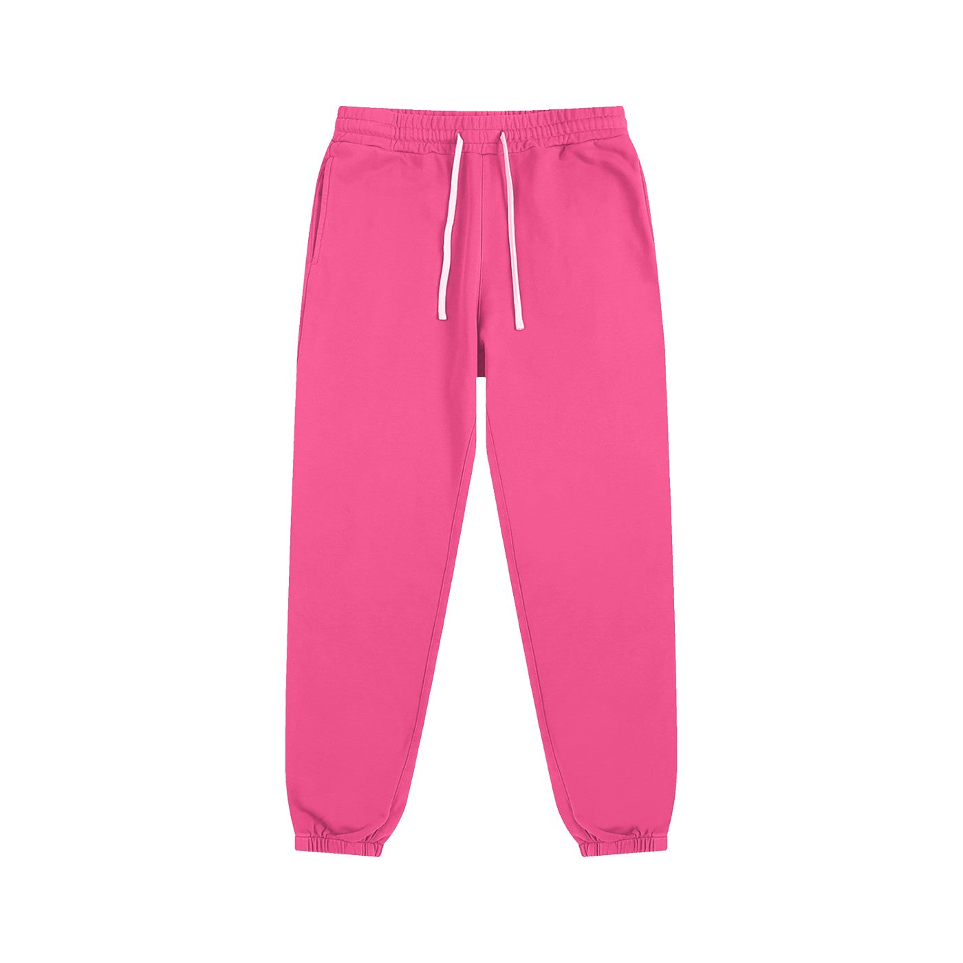 Jogging original coton bio CHT'M coloris rose, vue de face