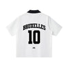 Maillot de foot streetwear Non Peut-Être, vue de dos à plat, flocage Bruxelles 10