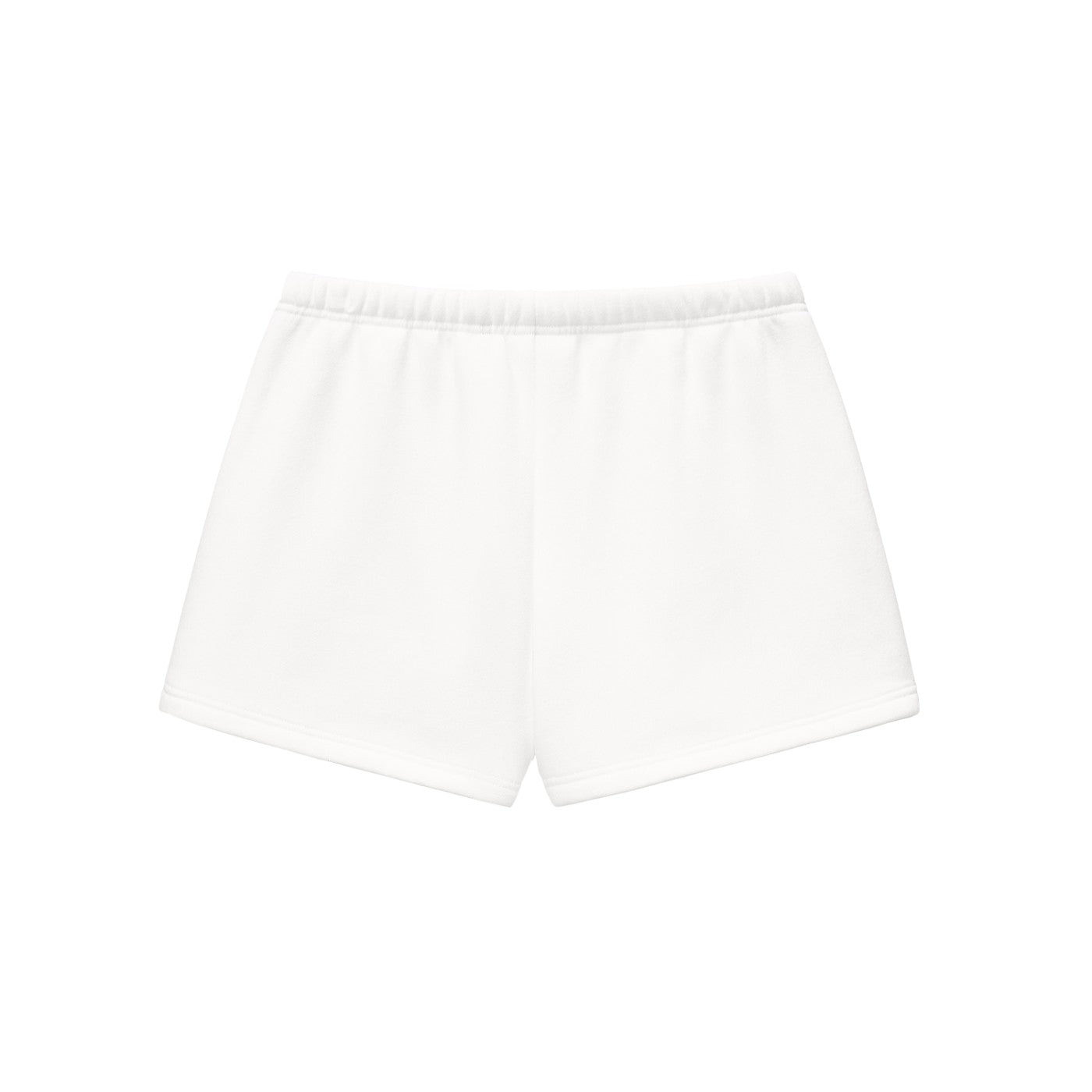 Short en molleton original CHT'M, vue de dos, coloris blanc