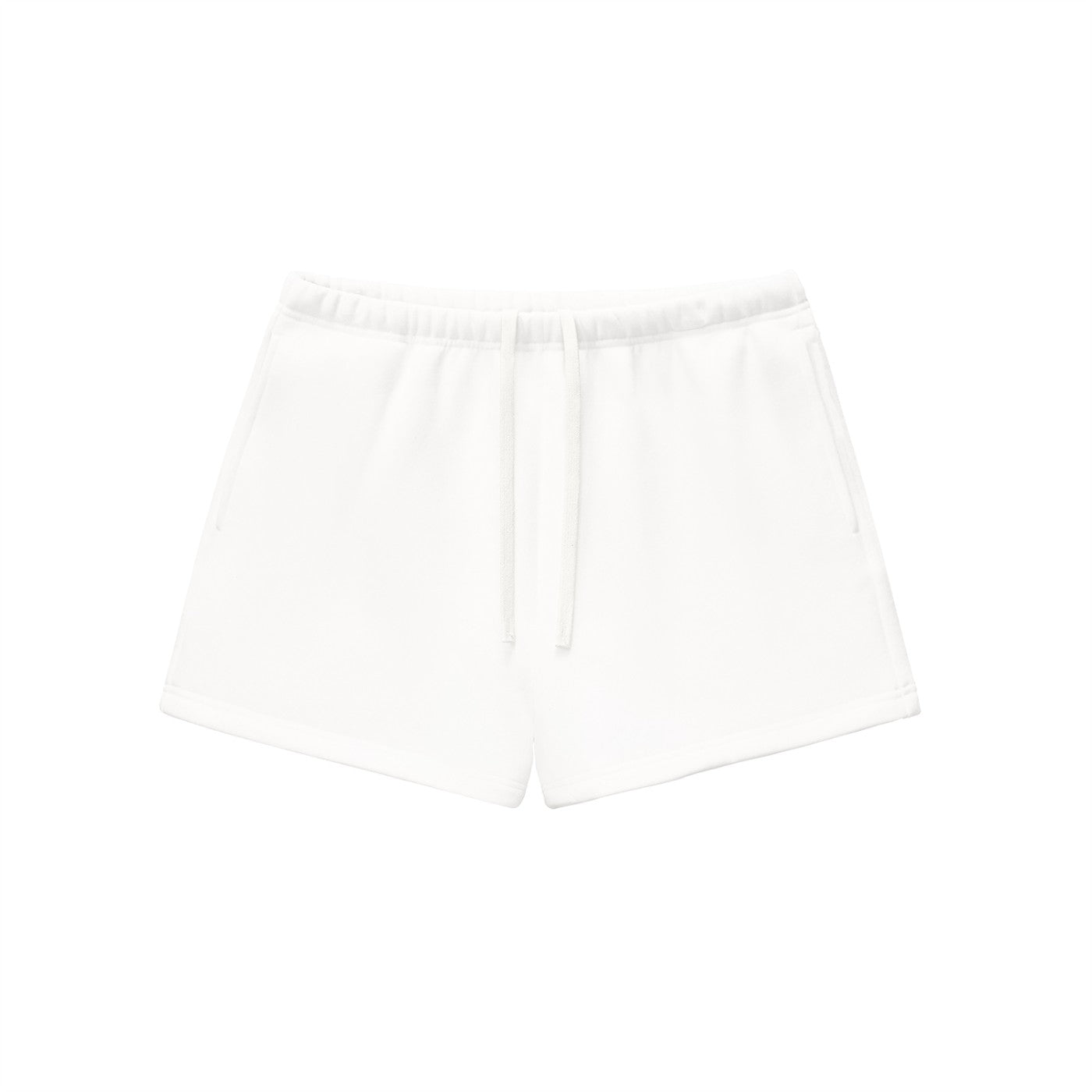Short en molleton original CHT'M, vue de face, coloris blanc