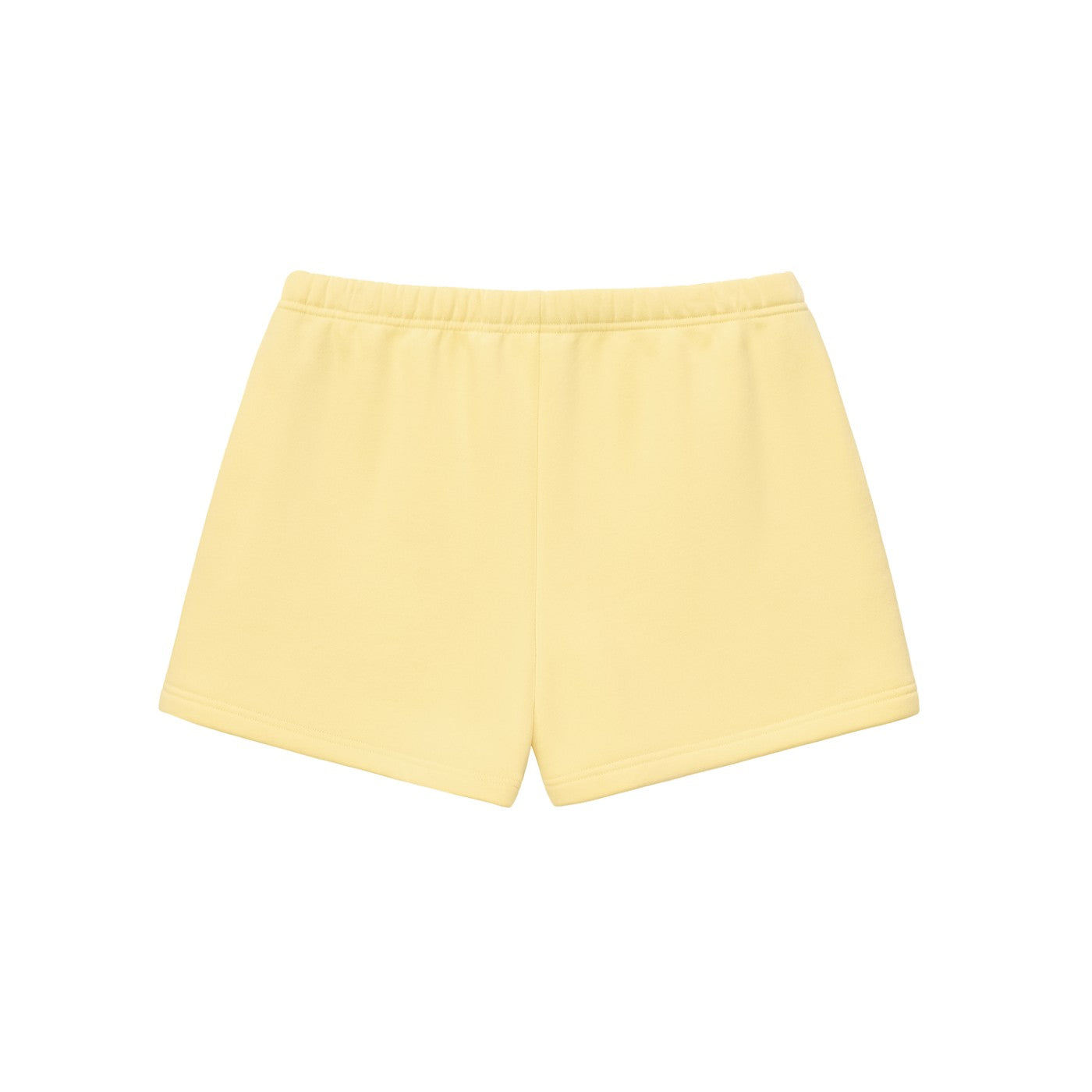 Short en molleton original CHT'M, vue de dos, coloris jaune
