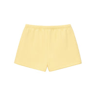 Short en molleton original CHT'M, vue de dos, coloris jaune
