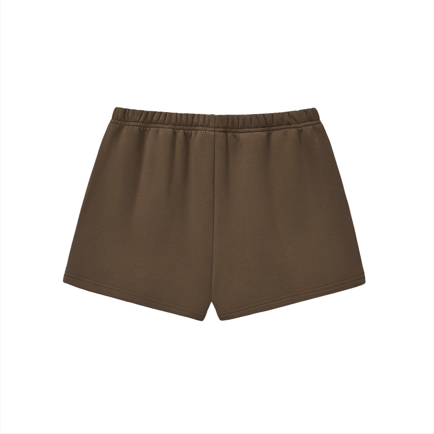 Short en molleton original CHT'M, vue de dos, coloris marron