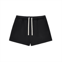 Short en molleton original CHT'M, vue de face, coloris noir