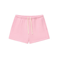 Short en molleton original CHT'M, vue de face, coloris rose