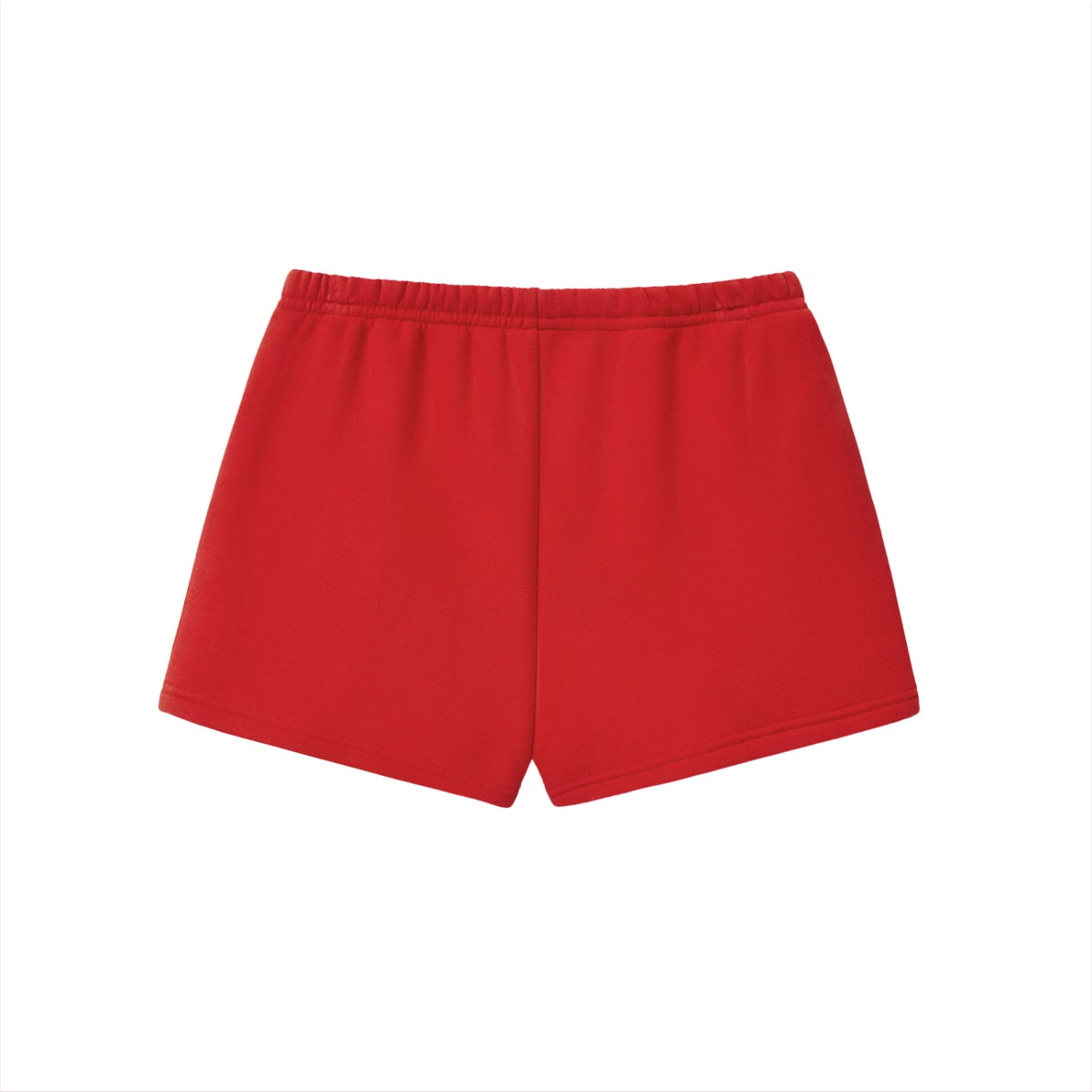 Short en molleton original CHT'M, vue de dos, coloris rouge