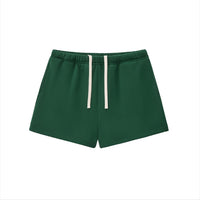 Short en molleton original CHT'M, vue de face, coloris vert foncé