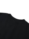 Détail de l'encolure côtelée col rond du pull oversize CHT'M Boutique