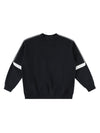 Pull oversize drum and bass noir à plat, vue de face, coupe loose épaules tombantes